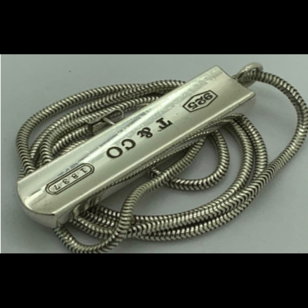 Tiffany & Co.925 Tag Necklace 18" Long